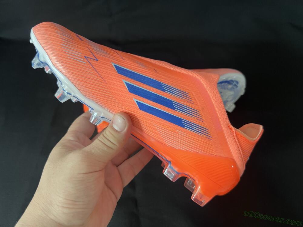 Adidas F50+ Elite Laceless FG Firm Ground Soccer Cleats - Red/Blue/Silver
