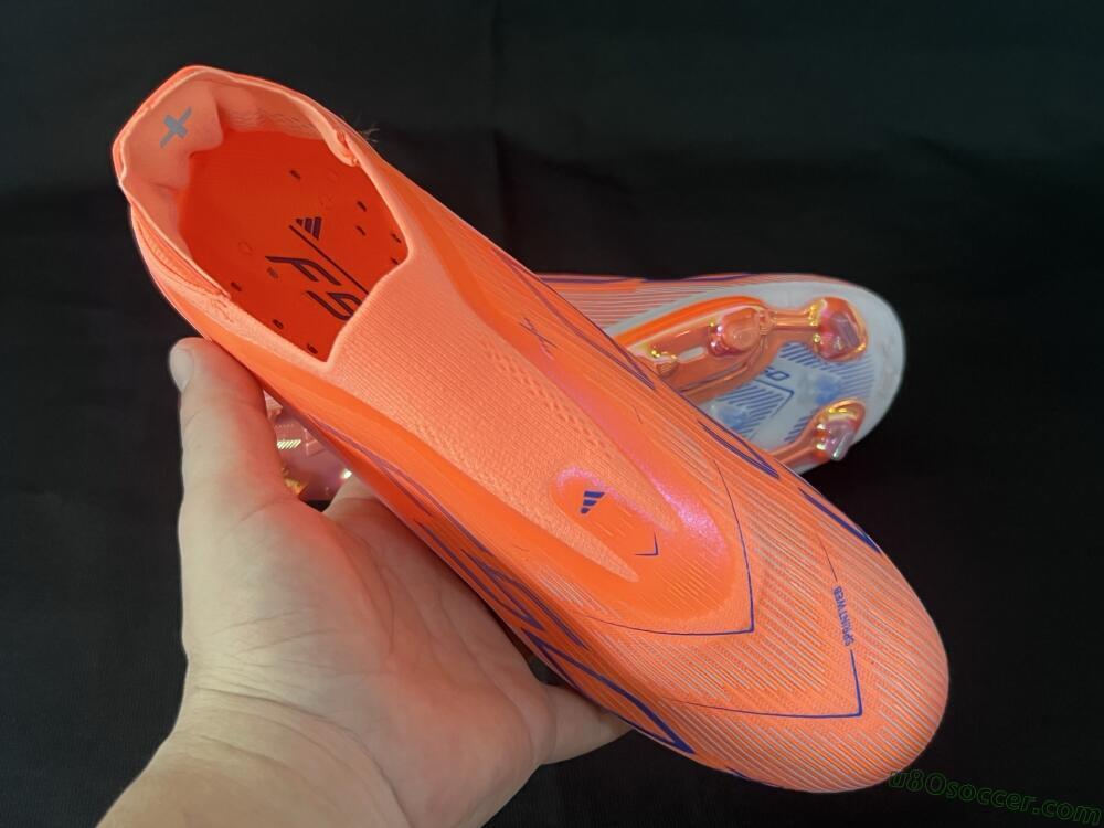 Adidas F50+ Lightstrike Pro Laceless FG Firm Ground Soccer Cleats - Red/Blue/Silver