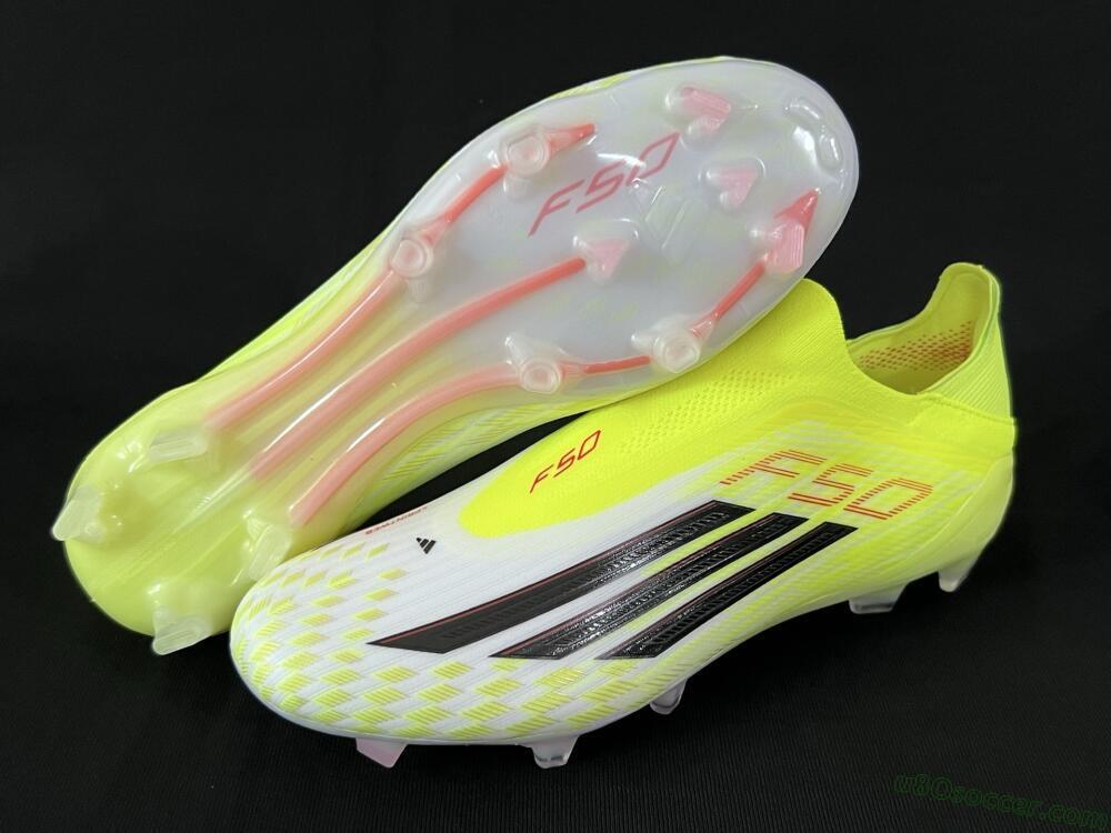Adidas F50 Elite FG Firm Ground Soccer Cleats - Yellow/White/Black