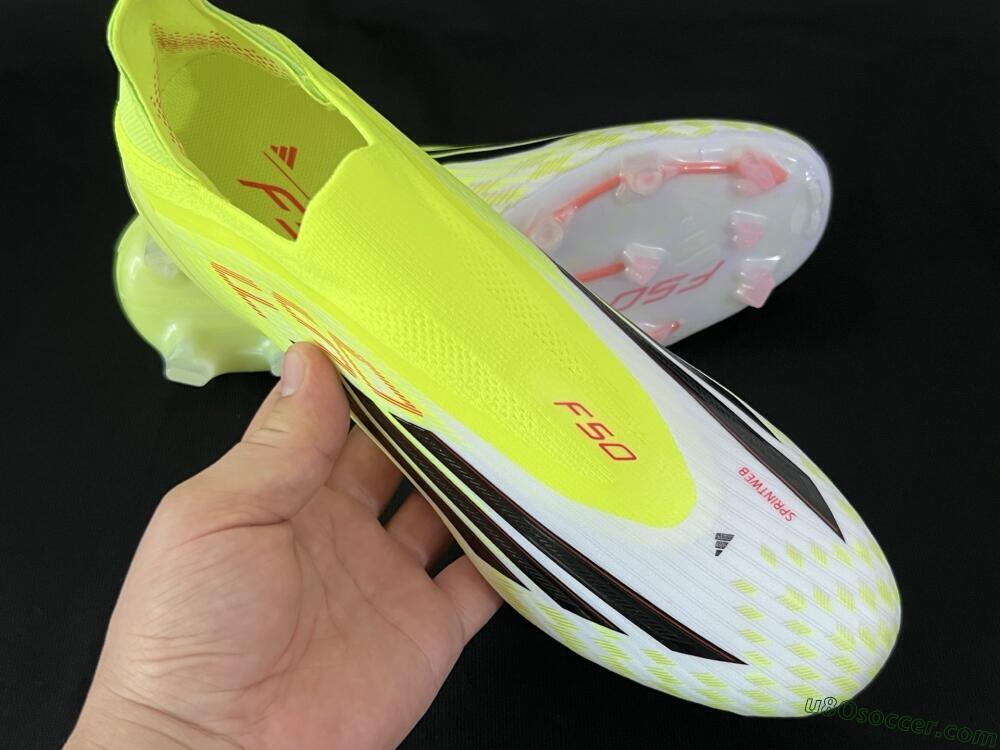 Adidas F50 Elite FG Firm Ground Soccer Cleats - Yellow/White/Black