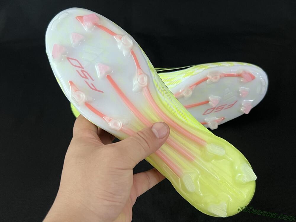 Adidas F50 Elite FG Firm Ground Soccer Cleats - Yellow/White/Black