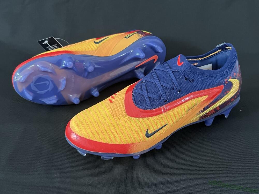 Nike Phantom 6 Elite Low FG Firm Ground Soccer Cleats - Yellow/Red/Blue