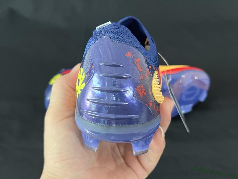 Nike Phantom 6 Elite Low FG Firm Ground Soccer Cleats - Yellow/Red/Blue