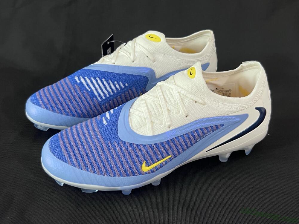Nike Phantom 6 Elite Low FG Firm Ground Soccer Cleats - Blue/White/Black