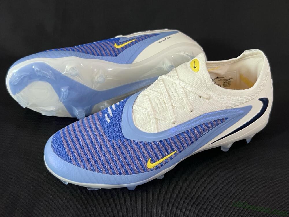 Nike Phantom 6 Elite Low FG Firm Ground Soccer Cleats - Blue/White/Black