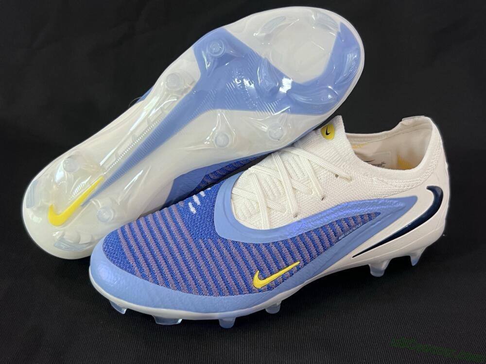 Nike Phantom 6 Elite Low FG Firm Ground Soccer Cleats - Blue/White/Black