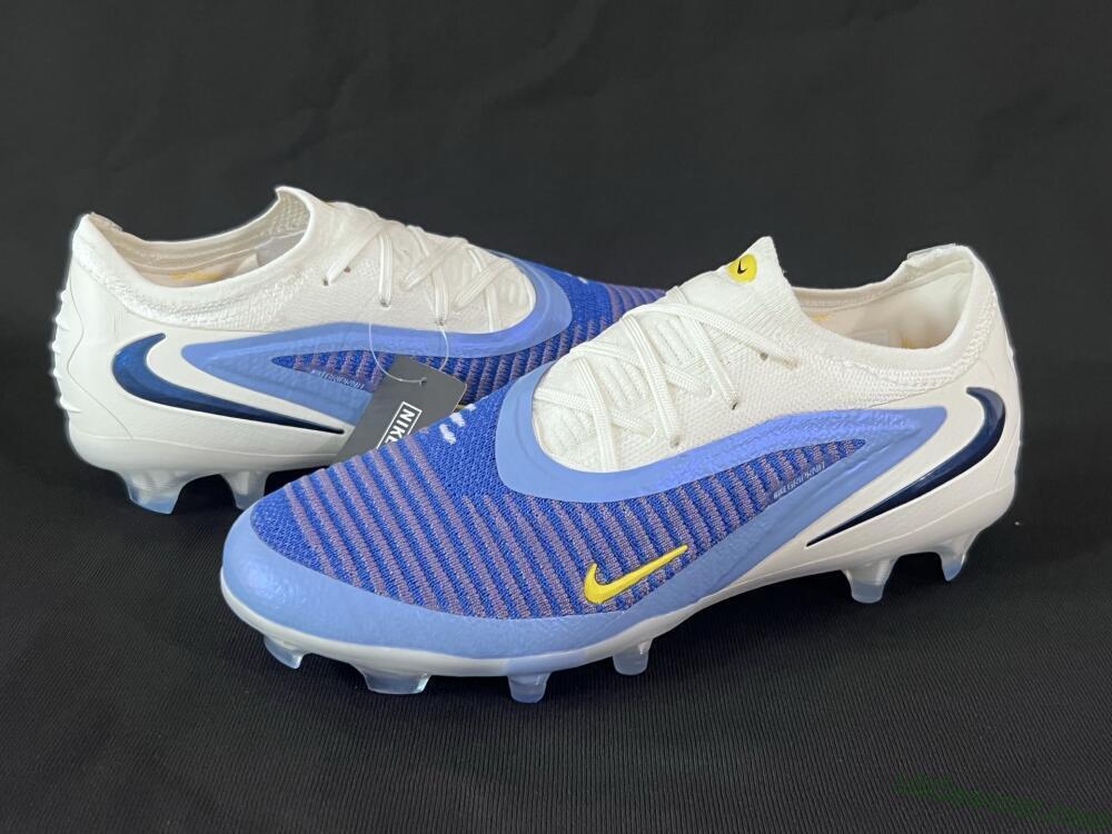 Nike Phantom 6 Elite Low FG Firm Ground Soccer Cleats - Blue/White/Black