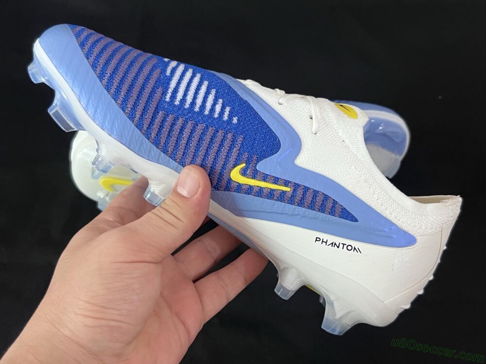 Nike Phantom 6 Elite Low FG Firm Ground Soccer Cleats - Blue/White/Black