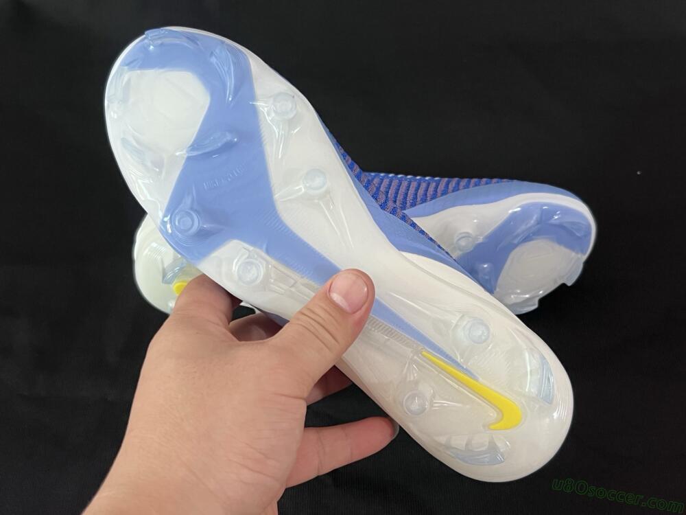 Nike Phantom 6 Elite Low FG Firm Ground Soccer Cleats - Blue/White/Black