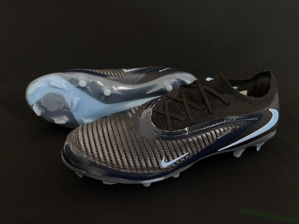 Nike Phantom 6 Elite Low FG Firm Ground Soccer Cleats - Black/Blue/Jade