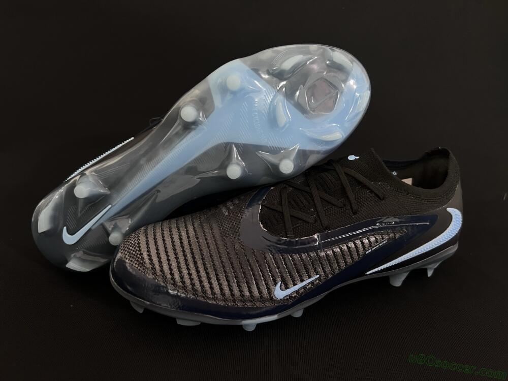 Nike Phantom 6 Elite Low FG Firm Ground Soccer Cleats - Black/Blue/Jade