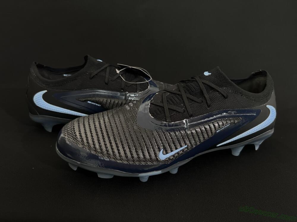 Nike Phantom 6 Elite Low FG Firm Ground Soccer Cleats - Black/Blue/Jade