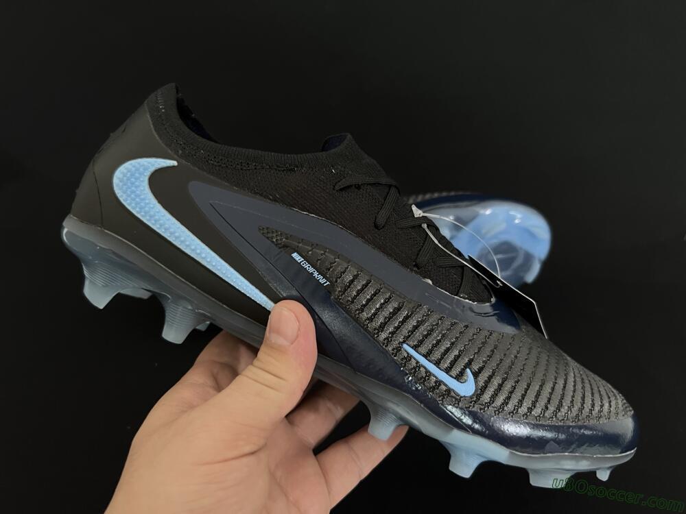 Nike Phantom 6 Elite Low FG Firm Ground Soccer Cleats - Black/Blue/Jade