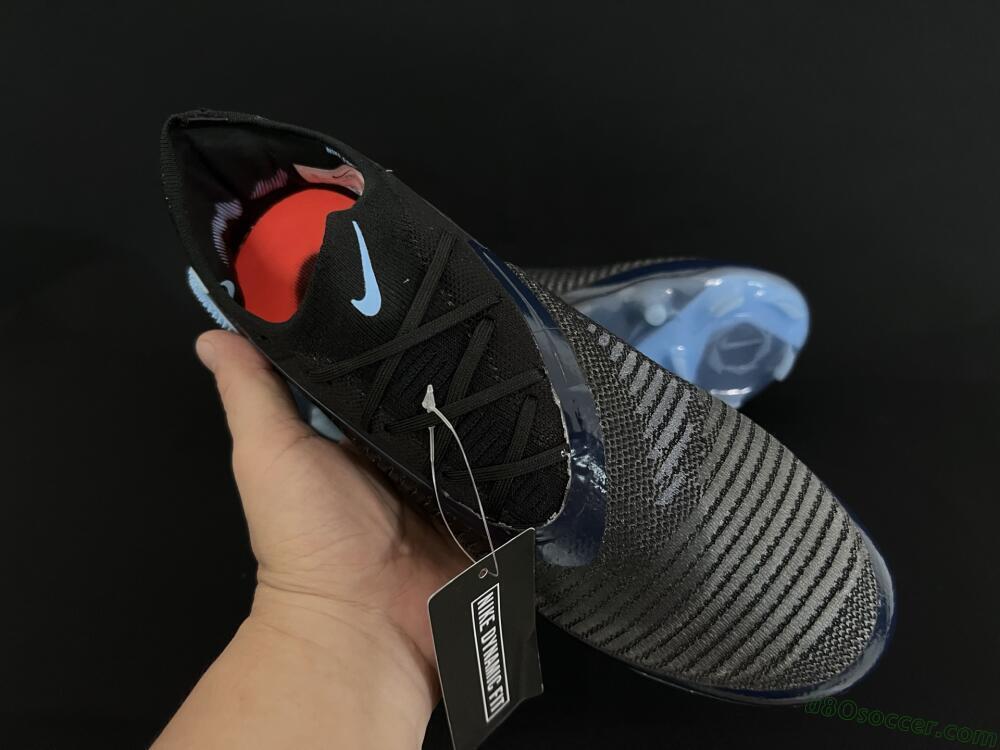 Nike Phantom 6 Elite Low FG Firm Ground Soccer Cleats - Black/Blue/Jade