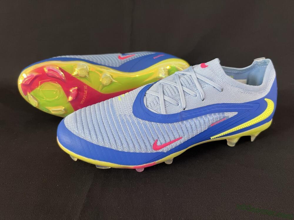 Nike Phantom 6 Low Elite FG Firm Ground Soccer Cleats - Blue/Pink/Yellow
