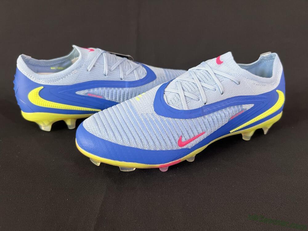 Nike Phantom 6 Low Elite FG Firm Ground Soccer Cleats - Blue/Pink/Yellow