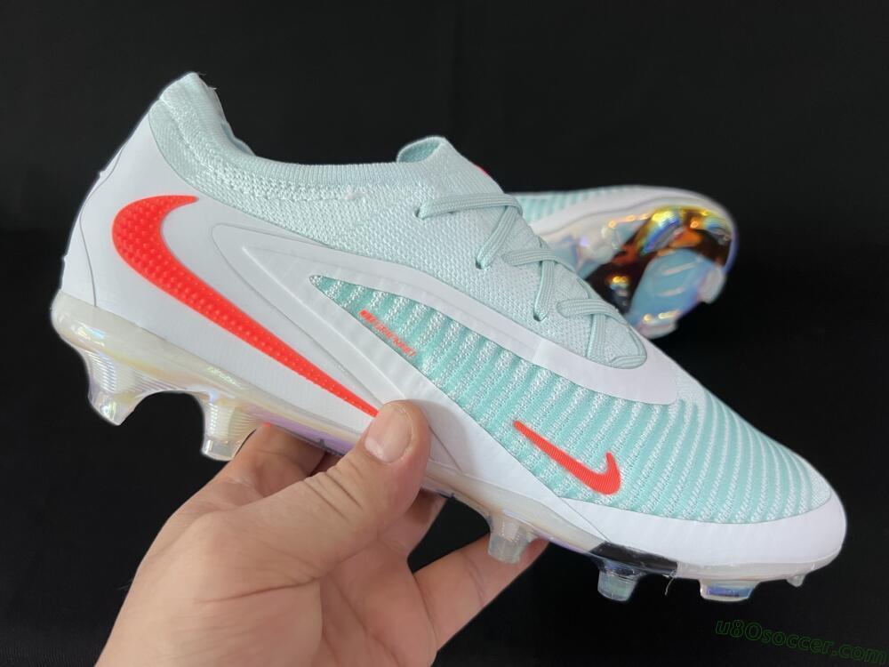 Nike Phantom 6 Low Elite FG Firm Ground Soccer Cleats - Jade/White/Red