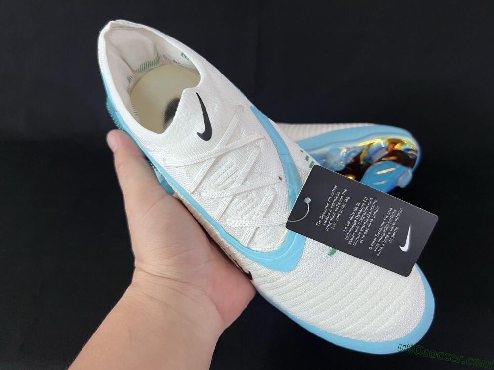 Nike Phantom 6 Low Elite FG Firm Ground Soccer Cleats - Beige/Jade/Gold