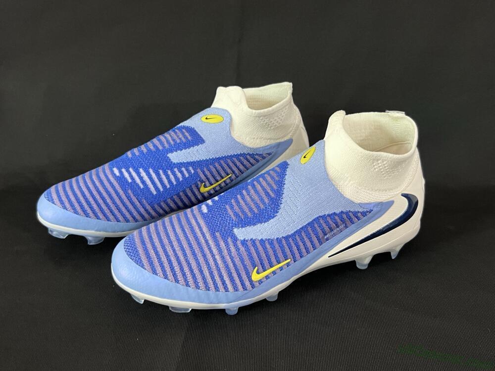 Nike Phantom 6 Elite FG Firm Ground Soccer Cleats - Blue/White/Black