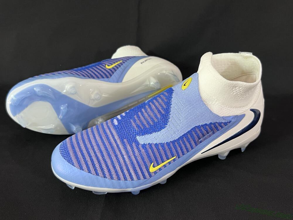 Nike Phantom 6 Elite FG Firm Ground Soccer Cleats - Blue/White/Black