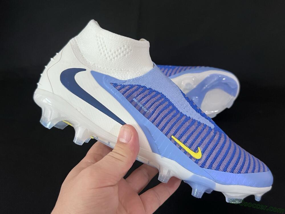 Nike Phantom 6 Elite FG Firm Ground Soccer Cleats - Blue/White/Black
