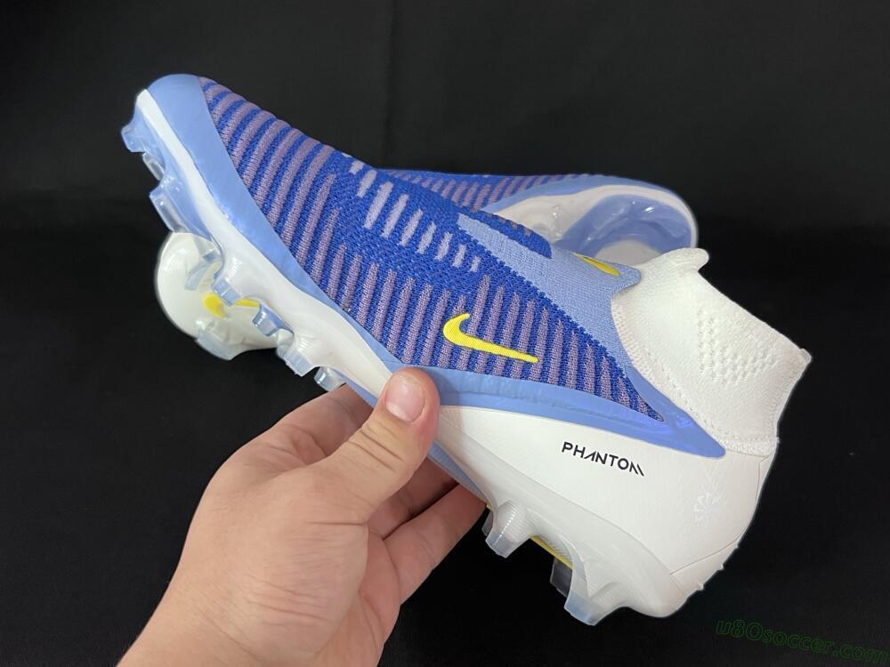 Nike Phantom 6 Elite FG Firm Ground Soccer Cleats - Blue/White/Black