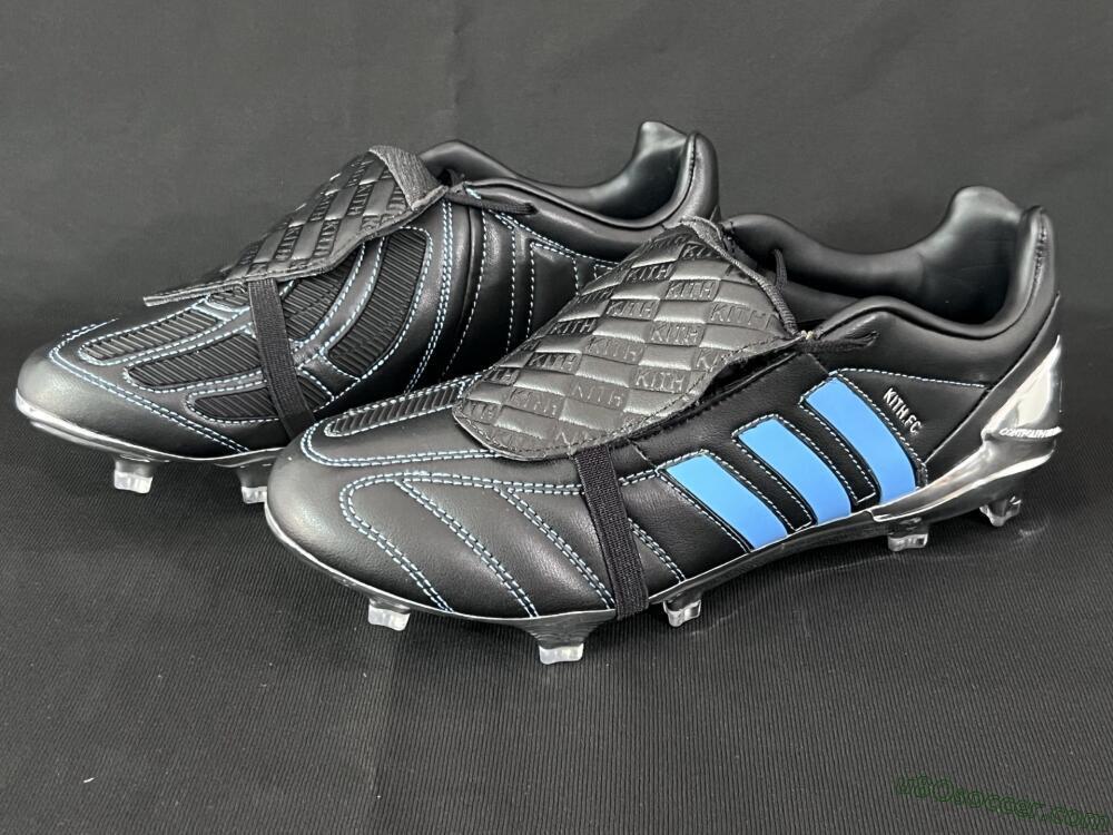 Adidas Predator 25 Elite Foldover Tongue FG Firm Ground Soccer Cleats - Black/Blue/Silver