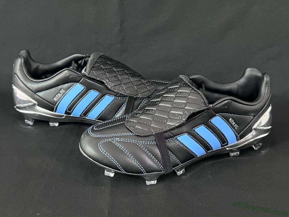 Adidas Predator 25 Elite Foldover Tongue FG Firm Ground Soccer Cleats - Black/Blue/Silver