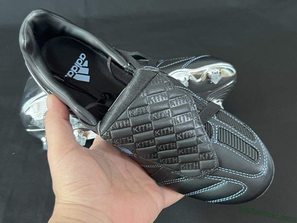 Adidas Predator 25 Elite Foldover Tongue FG Firm Ground Soccer Cleats - Black/Blue/Silver