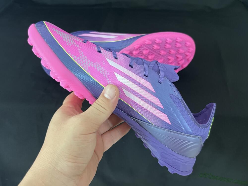 Adidas F50 Elite TF Artificial Turf Soccer Shoes - Pink/Purple/Yellow