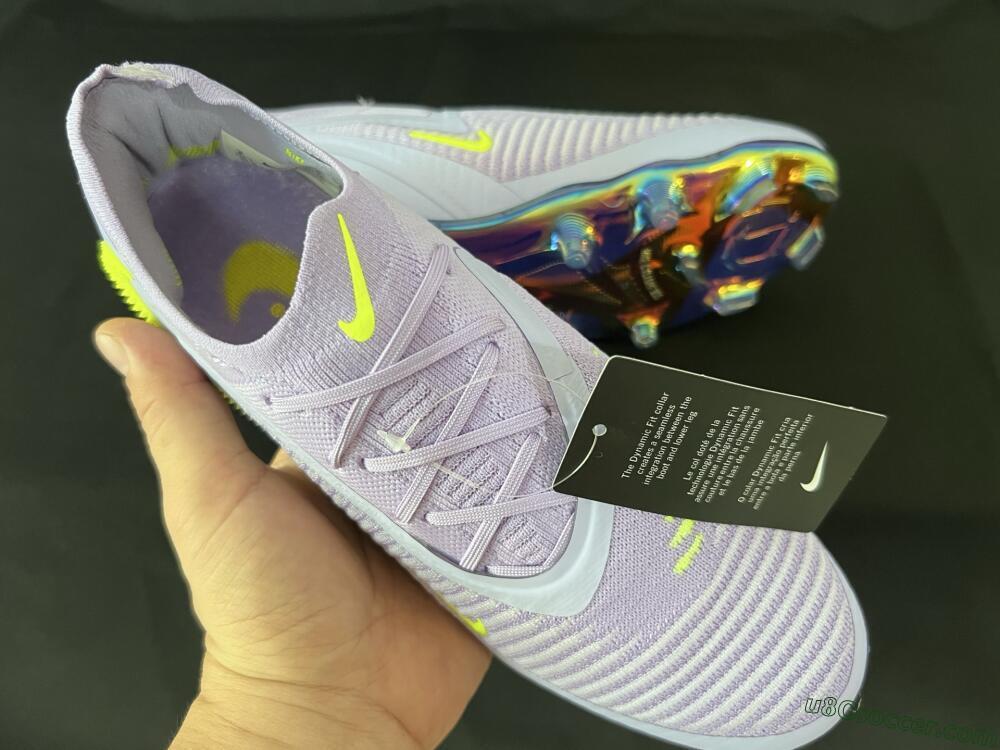 Nike Phantom 6 Low Elite FG Firm Ground Soccer Cleats - Purple/Yellow/Gold