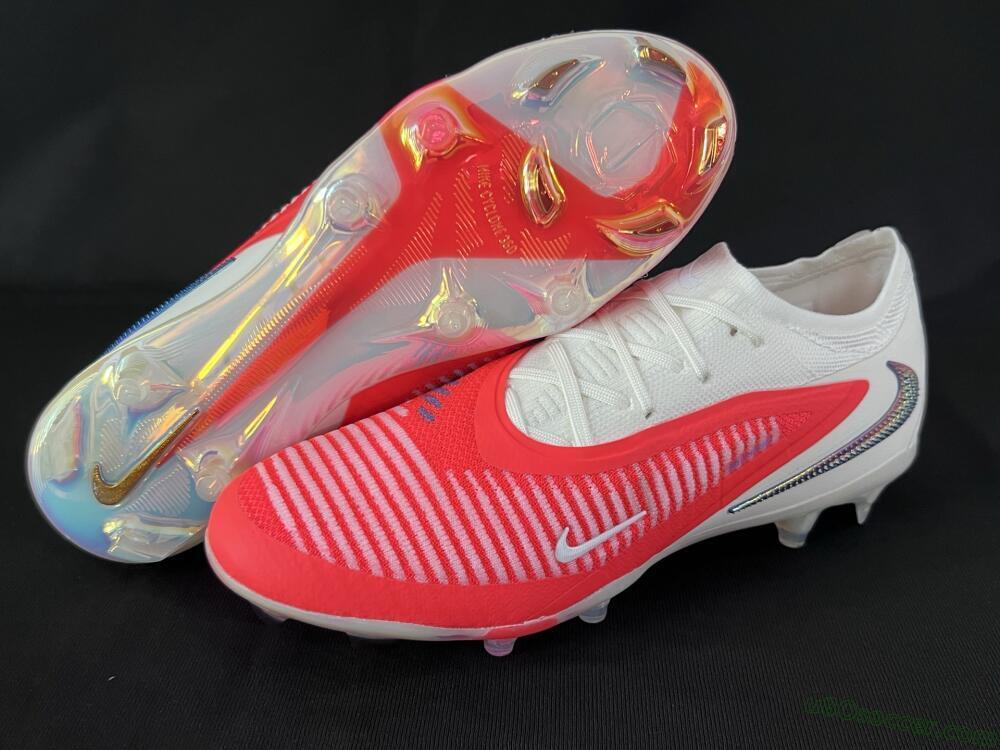 Nike Phantom 6 Elite Low FG Firm Ground Soccer Cleats - Red/White/Black