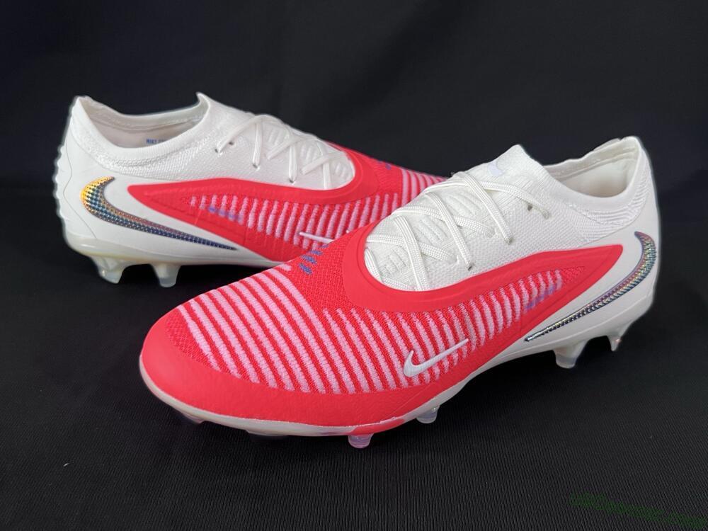 Nike Phantom 6 Elite Low FG Firm Ground Soccer Cleats - Red/White/Black
