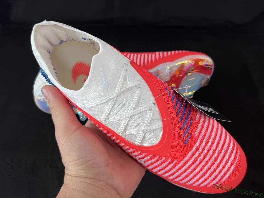 Nike Phantom 6 Elite Low FG Firm Ground Soccer Cleats - Red/White/Black