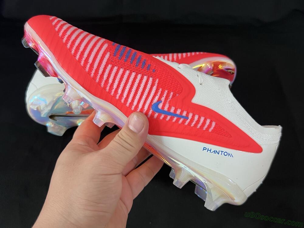 Nike Phantom 6 Elite Low FG Firm Ground Soccer Cleats - Red/White/Black