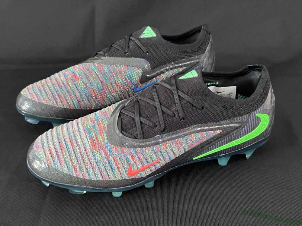 Nike Phantom 6 Elite Low FG Firm Ground Soccer Cleats - Black/Yellow/Red