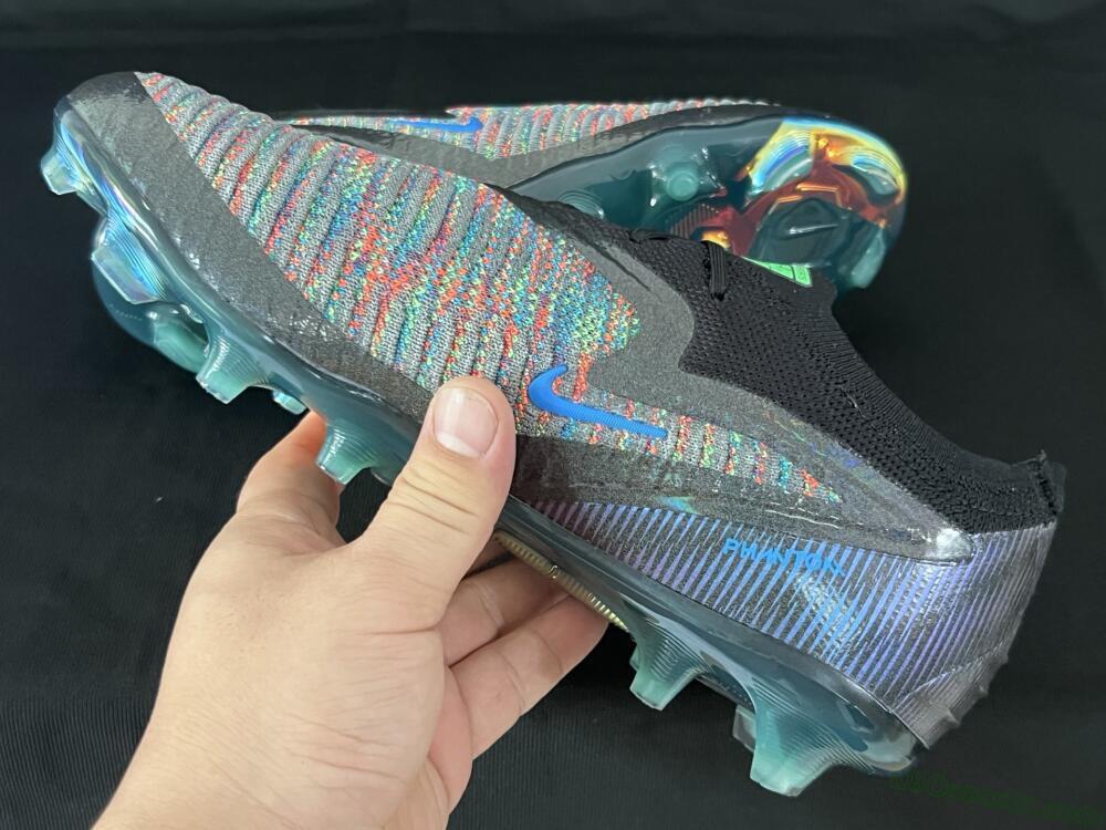Nike Phantom 6 Elite Low FG Firm Ground Soccer Cleats - Black/Yellow/Red