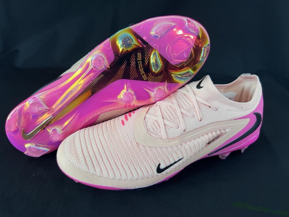 Nike Phantom 6 Low Elite FG Firm Ground Soccer Cleats - Pink/Black/Gold