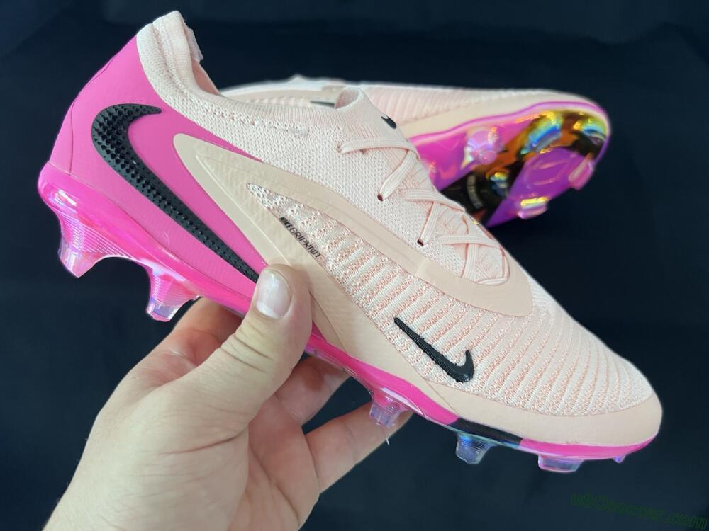 Nike Phantom 6 Low Elite FG Firm Ground Soccer Cleats - Pink/Black/Gold