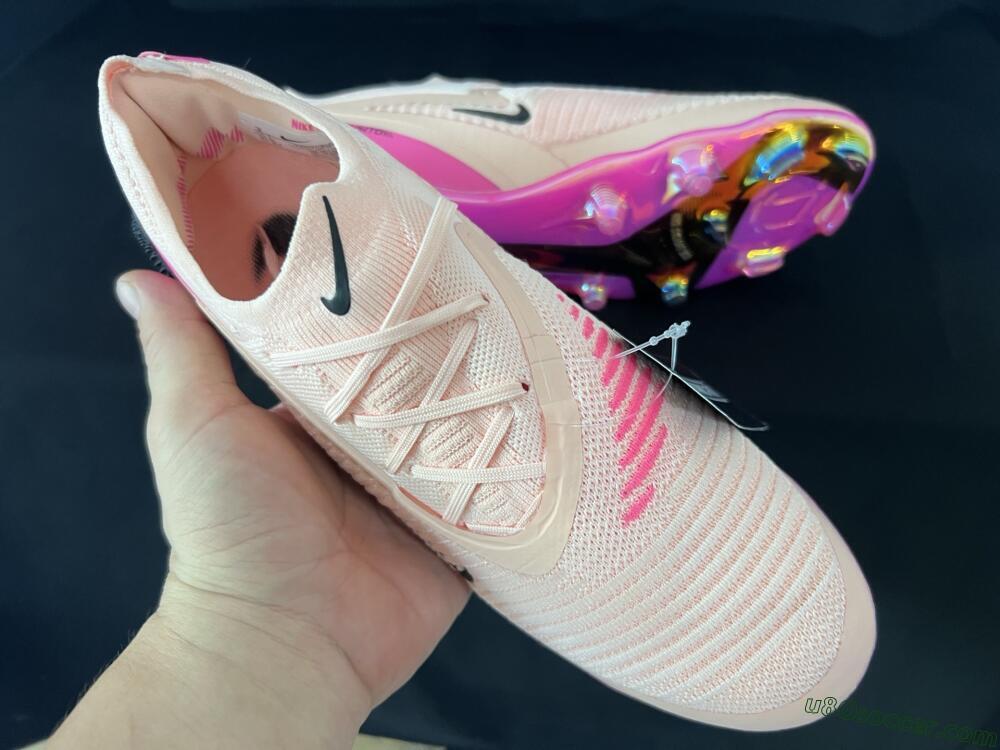 Nike Phantom 6 Low Elite FG Firm Ground Soccer Cleats - Pink/Black/Gold