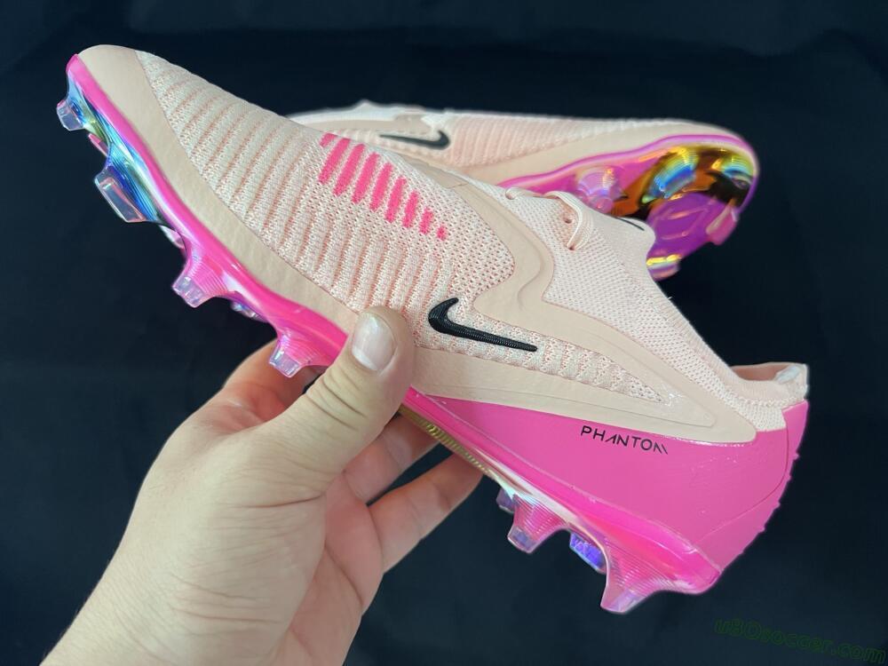 Nike Phantom 6 Low Elite FG Firm Ground Soccer Cleats - Pink/Black/Gold