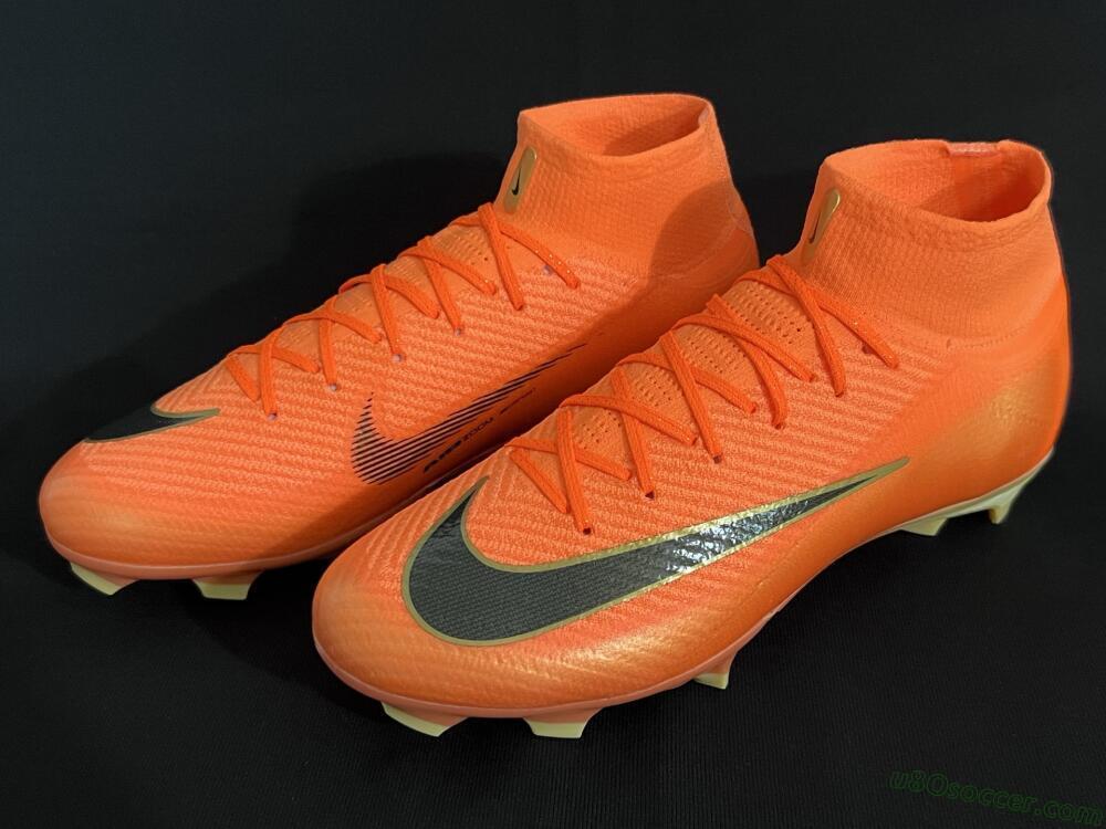 Nike Air Zoom Mercurial Superfly 10 Elite FG Firm Ground Soccer Cleats - Red/Black/Gold