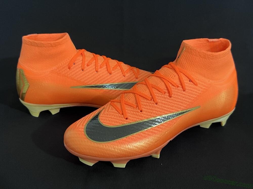 Nike Air Zoom Mercurial Superfly 10 Elite FG Firm Ground Soccer Cleats - Red/Black/Gold