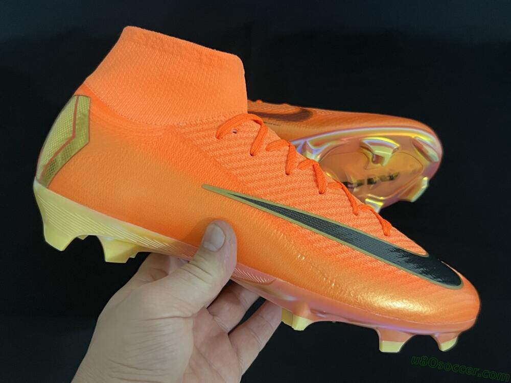 Nike Air Zoom Mercurial Superfly 10 Elite FG Firm Ground Soccer Cleats - Red/Black/Gold