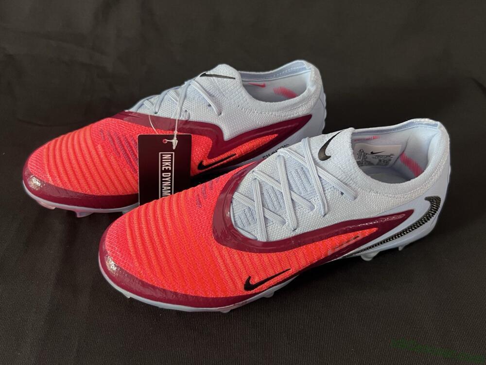 Nike Phantom 6 Elite Low FG Firm Ground Soccer Cleats - Red/Jade/Black