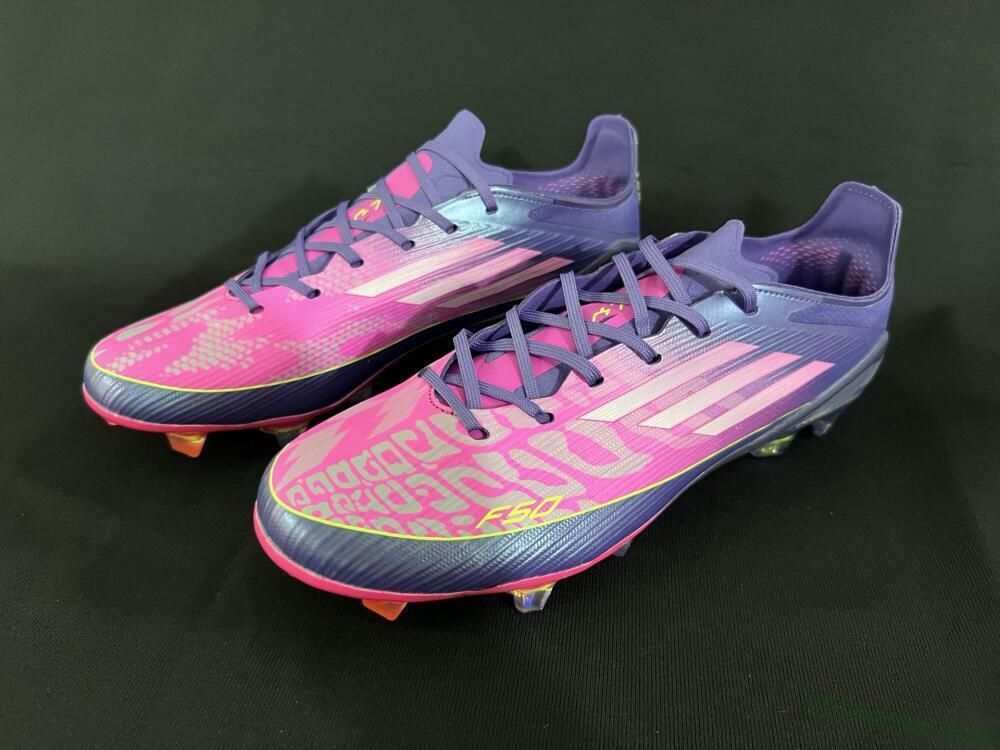Adidas F50 Elite FG Firm Ground Soccer Cleats - Pink/Yellow/Blue
