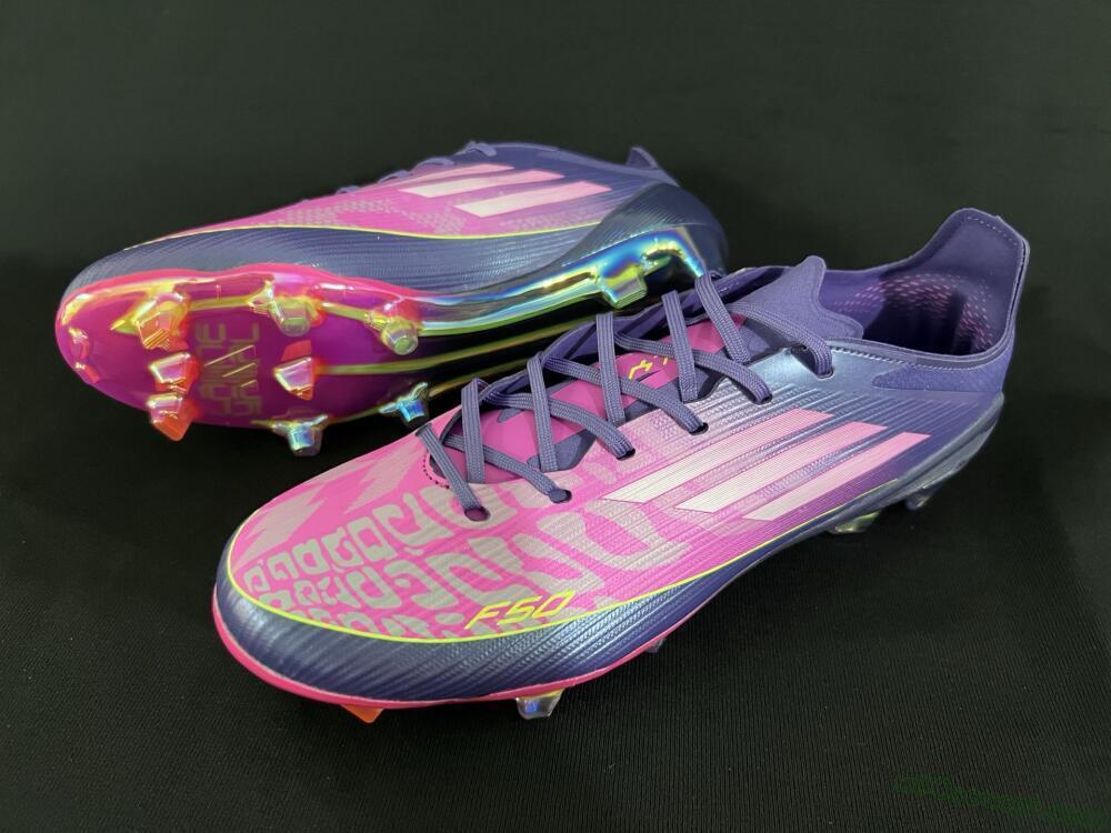 Adidas F50 Elite FG Firm Ground Soccer Cleats - Pink/Yellow/Blue