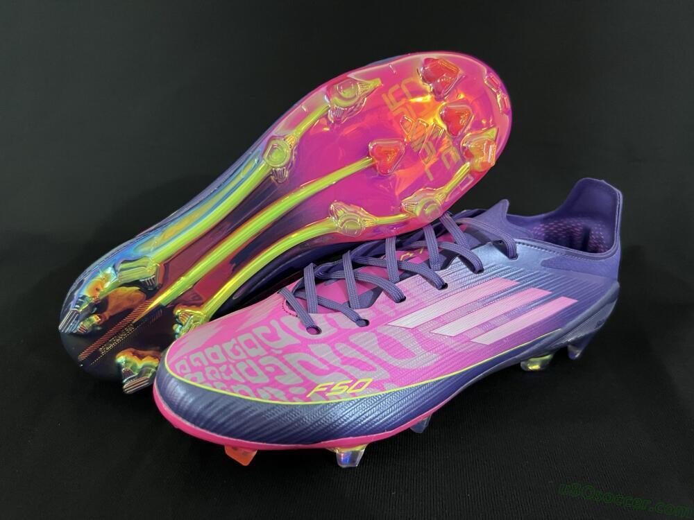 Adidas F50 Elite FG Firm Ground Soccer Cleats - Pink/Yellow/Blue