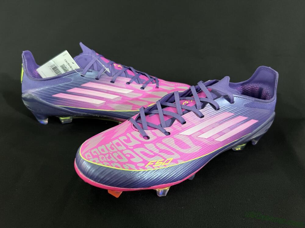 Adidas F50 Elite FG Firm Ground Soccer Cleats - Pink/Yellow/Blue