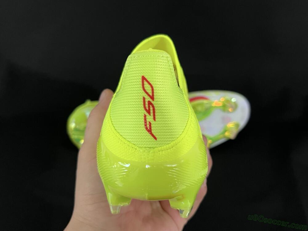 Adidas F50+ Elite Lightstrike Pro Laceless FG Firm Ground Soccer Cleats - Yellow/Black/Red